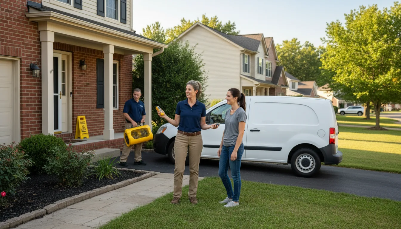 Residential water damage restoration in Provencal, LA